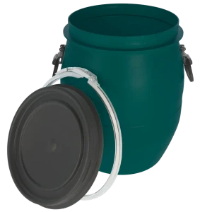 Бочка BEGINIA 48 л зеленая пластиковая с крышкой 89403519