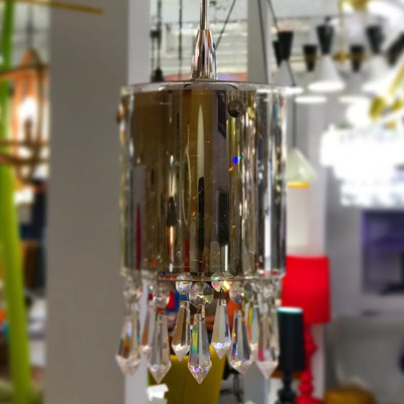 Подвесной светильник Crystal Tube 6 от Delight Collection MD2544/6L DELIGHT COLLECTION ДИЗАЙНЕРСКИЕ 243727 Прозрачный;хром;дымчатый  - Вид №2