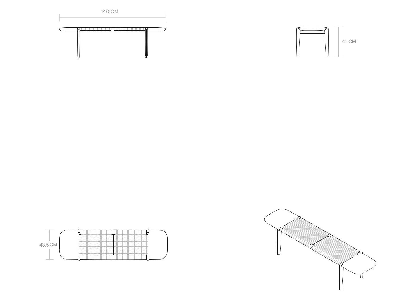 Скамейка из тикового дерева Phantom Hands Tangāli ARCH-00097989 - Вид №7