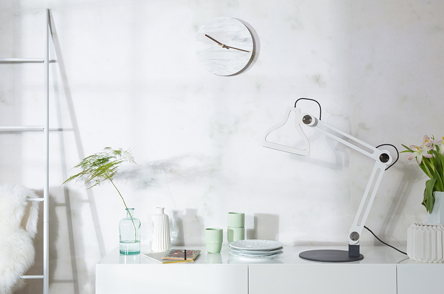 Часы Marble Time белые Zuiver 8500025 - Вид №2