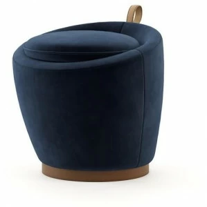 Domkapa Круглый бархатный пуф  Dkh10