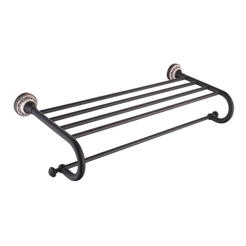 Apollo KEA-16542ORB Полка с полотенцедержателем krausru  - Вид №1