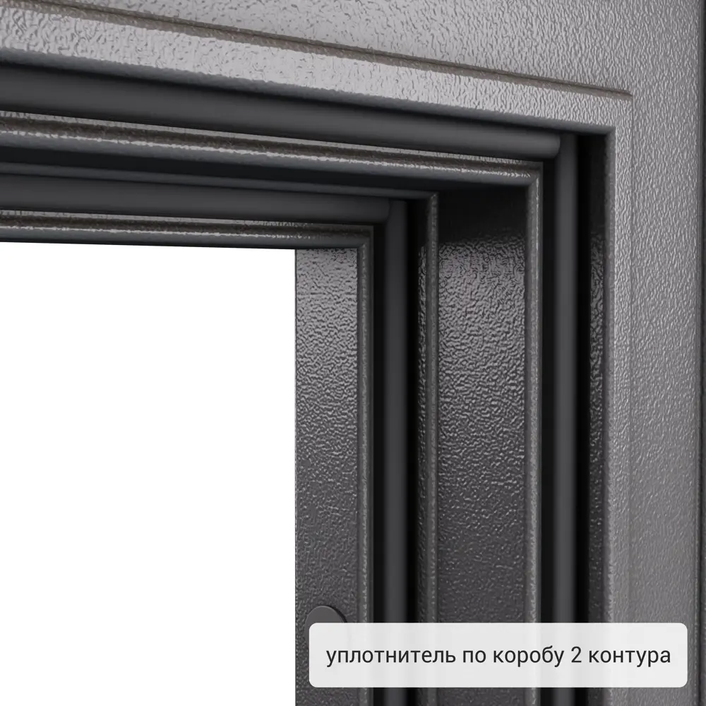 Дверь металлическая Гарант, 960 мм, левая, цвет антик орех TOREX STLM-2099321 - Вид №8