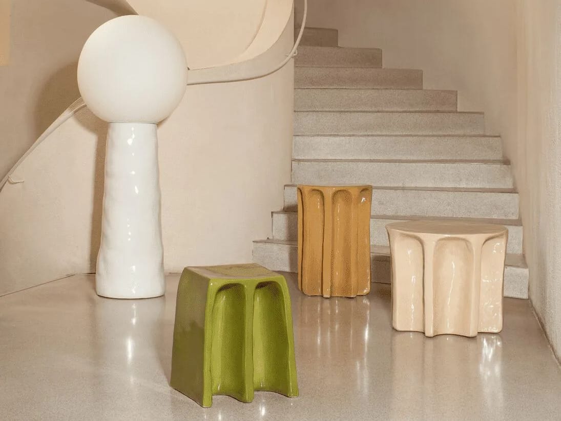 Круглый керамический журнальный столик pulpo Chouchou ARCH-00005283 - Вид №1