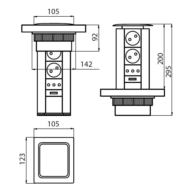 8000016 Totem Q-inox 8000 016 Fosterspa  - Вид №1