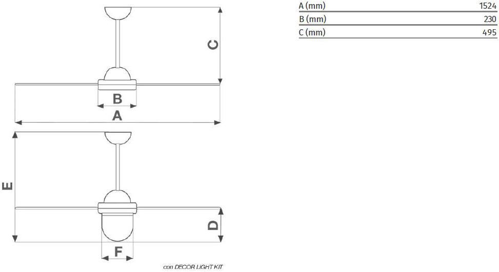 Vortice Потолочный вентилятор Nordik design 1s - 1s/l 61460 - Вид №1