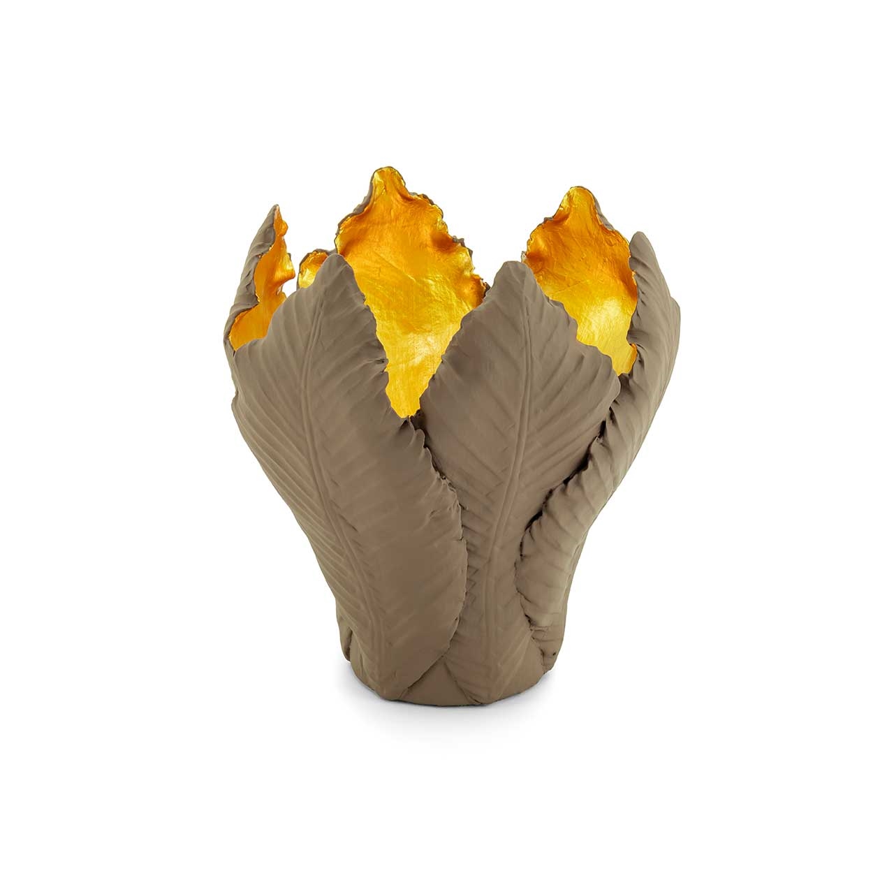 300050-B1 ABHIKA ПОДСВЕЧНИК ТЮЛЬПАН BROWN/GOLD  - Вид №10