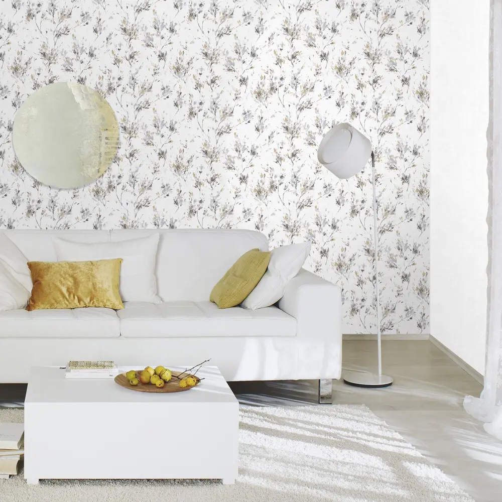 Обои флизелиновые Erismann Arlin белые 1.06 м ЭР60599-06 STLM-2013601 - Вид №4