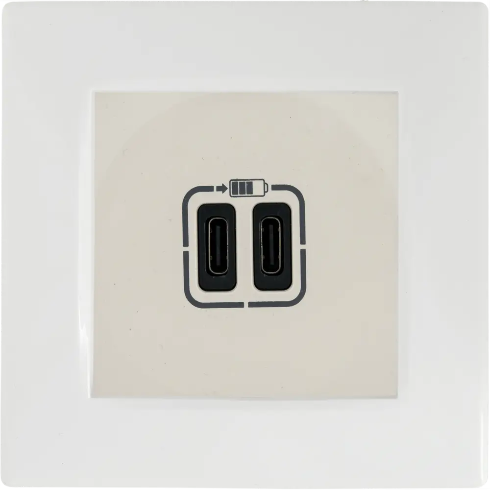 Зарядное устройство USB тип С / тип С - Legrand Etika - 3000мА 15Вт - слоновая кость STLM-2071387 - Вид №3