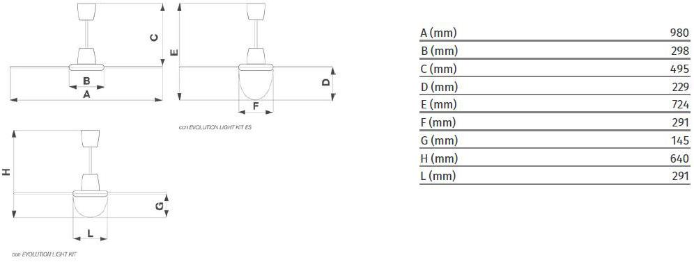 Vortice Потолочный вентилятор Nordik evolution 61750 - Вид №1