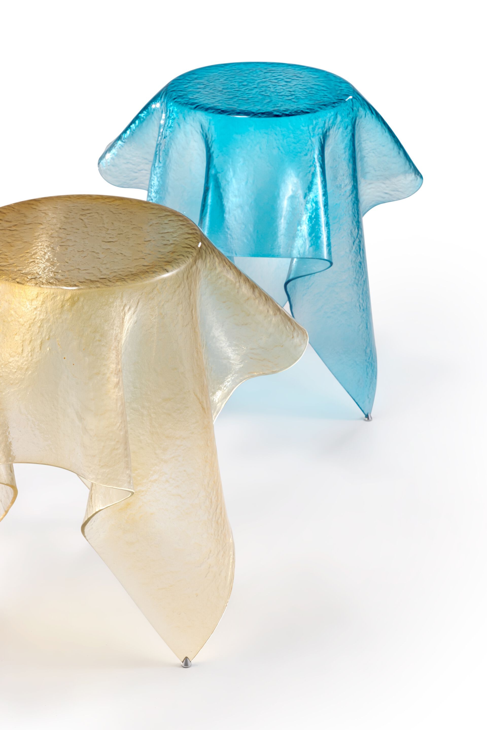 Круглый журнальный столик из изогнутого стекла REFLEX платок ARCH-00035349 - Вид №8