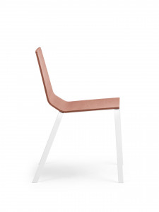 MA 1004 Wooden chair with steel 4 legs base True Design Marina