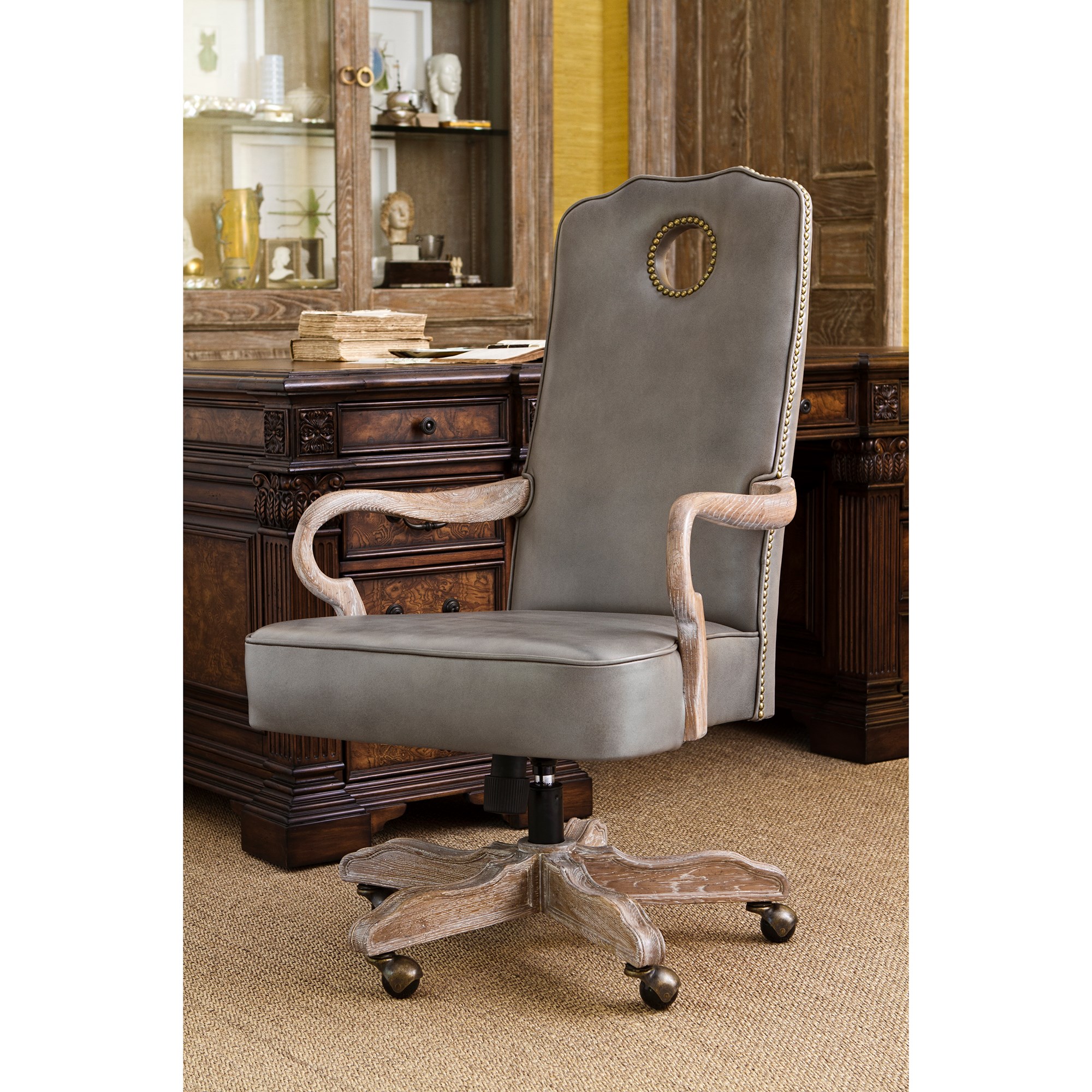 Стул  58013-330-002 Queen Anne Desk Chair - Oak Ambella  - Вид №2
