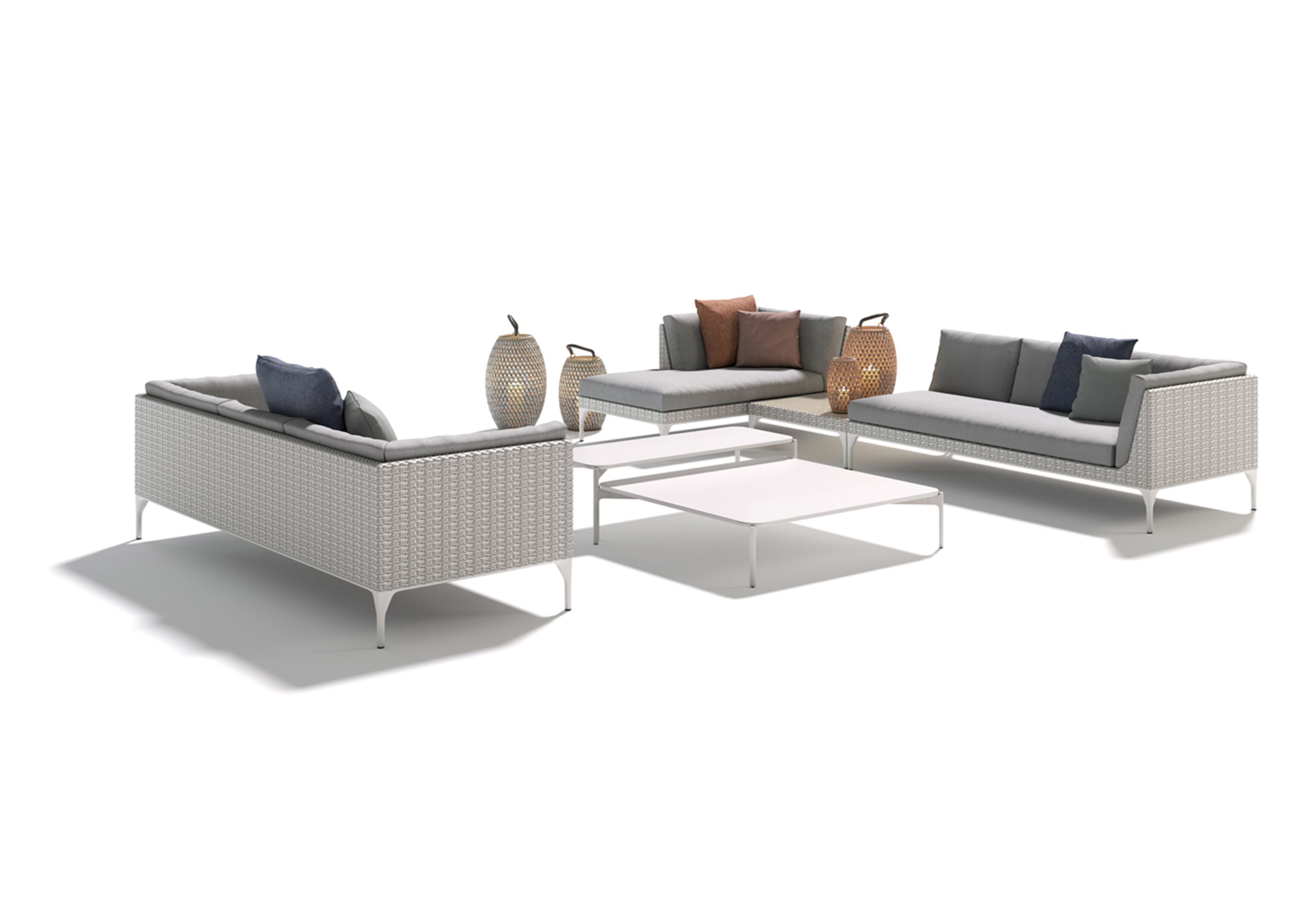 Тканевый модульный угловой садовый диван DEDON MU ARCH-00150811 - Вид №6