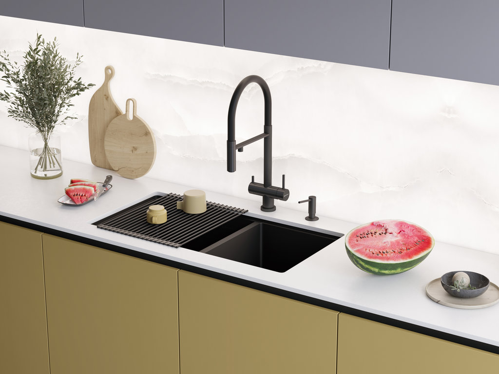 Кухонная мойка Taki 85-2-LB-U/IF Side IN OMOIKIRI 4997037 - Вид №2