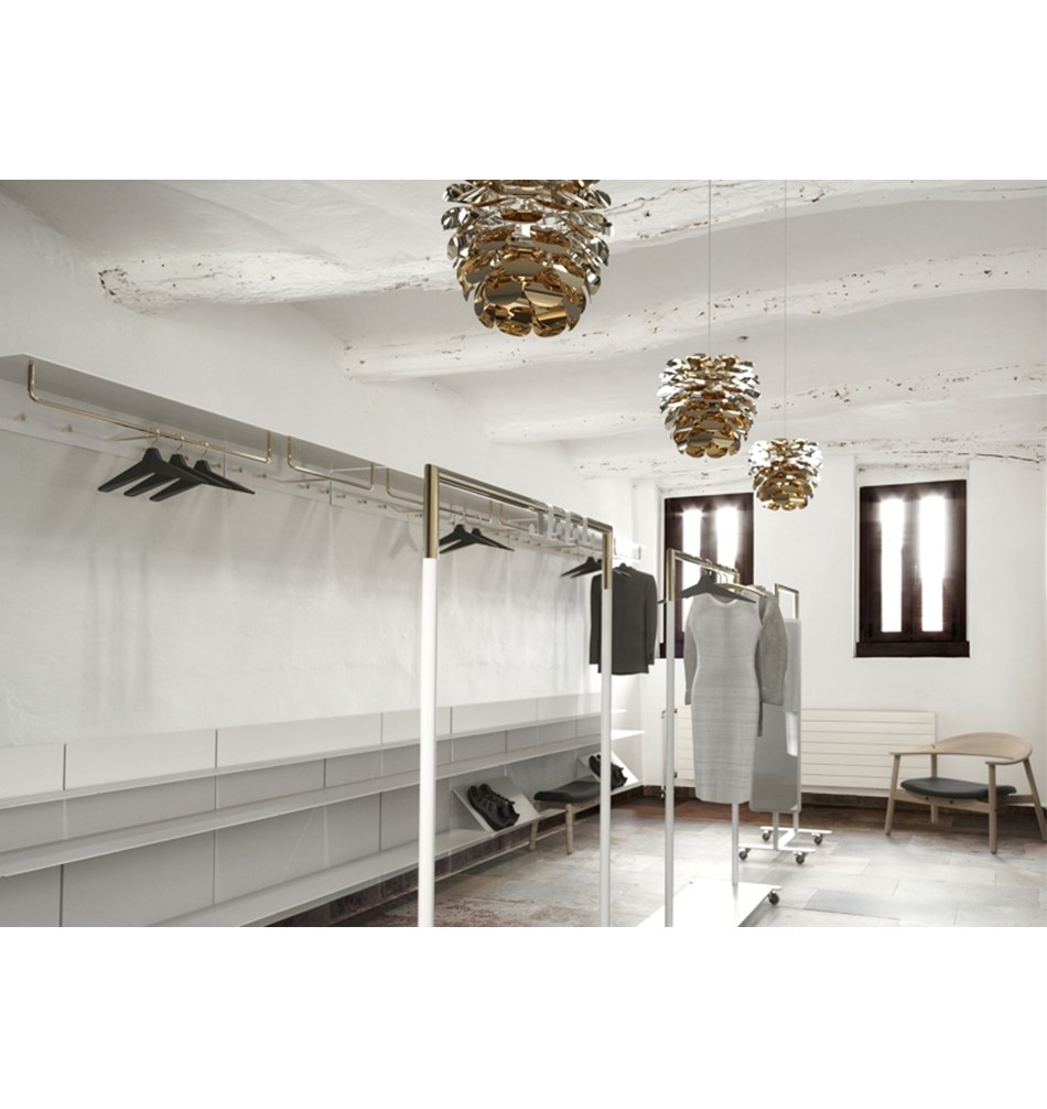 FROST Вешалка 1 "SLIM" » золото. Нержавеющая сталь Золото N1134-GO  - Вид №2