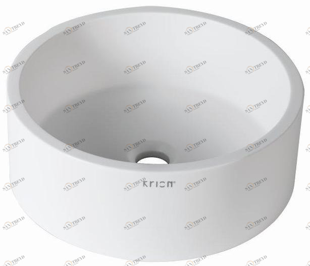 B210 d40 on top Накладная раковина на столешницу  овальная KRION 3-WAY