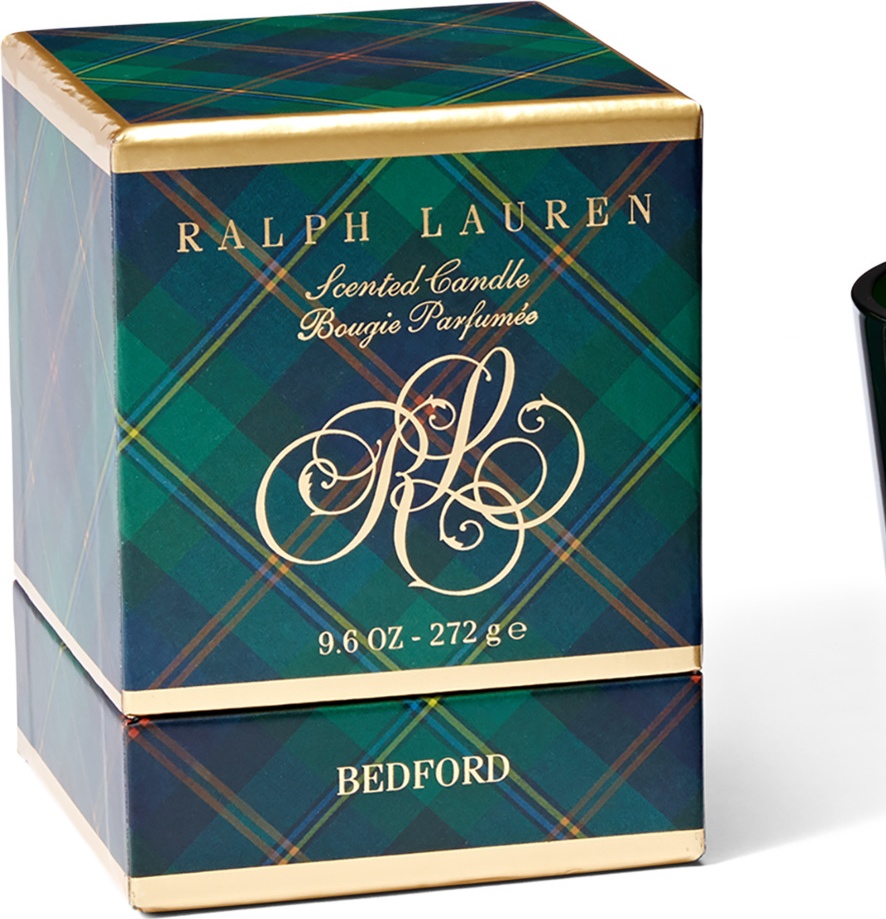 10652162 Ralph Lauren Home Свеча ароматизированная Ralph Lauren Home "Бэдфорд Холидэй" 10см (хвоя, ягоды можжевельника) Стекло 