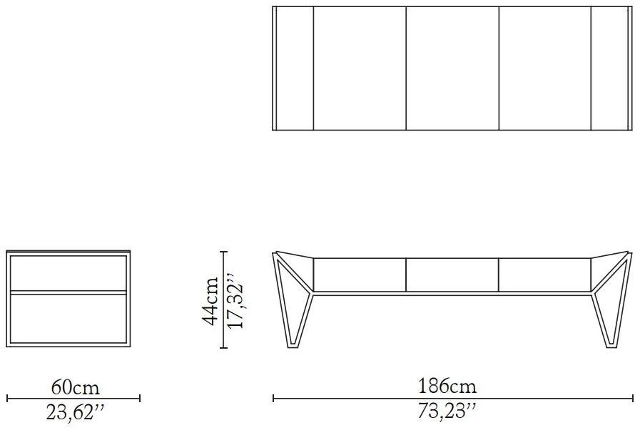 LUXXU Стеганая скамья, обитая бархатом Prisma sun-id-1356097 - Вид №6
