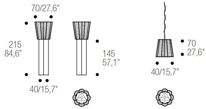 ERBA ITALIA Подвесной светильник прямого света Fiore sun-id-1406595 - Вид №2