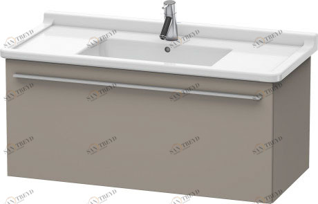 XL605804343 X-Large Тумбочка подвесная Базальт матовый, декор Duravit