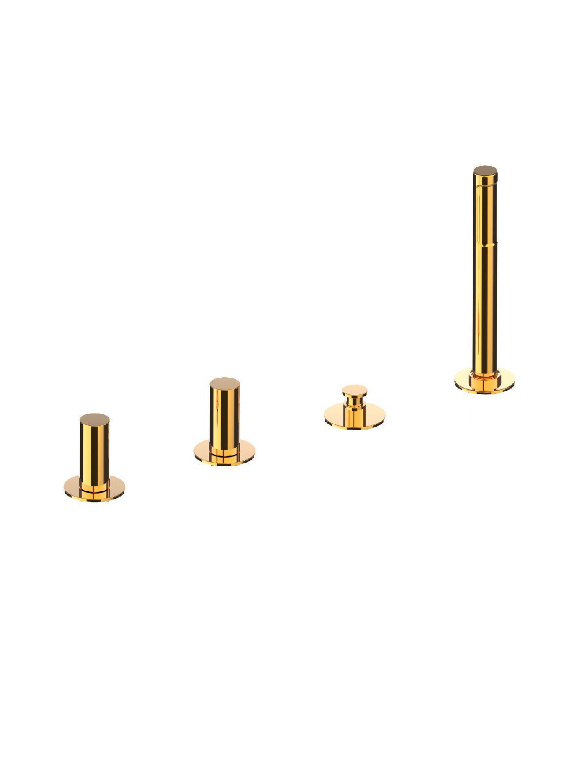 Смеситель для ванны с 4 отверстиями и ручным душем Rubinetterie Frattini Pepe XL ARCH-00026690 - Вид №15