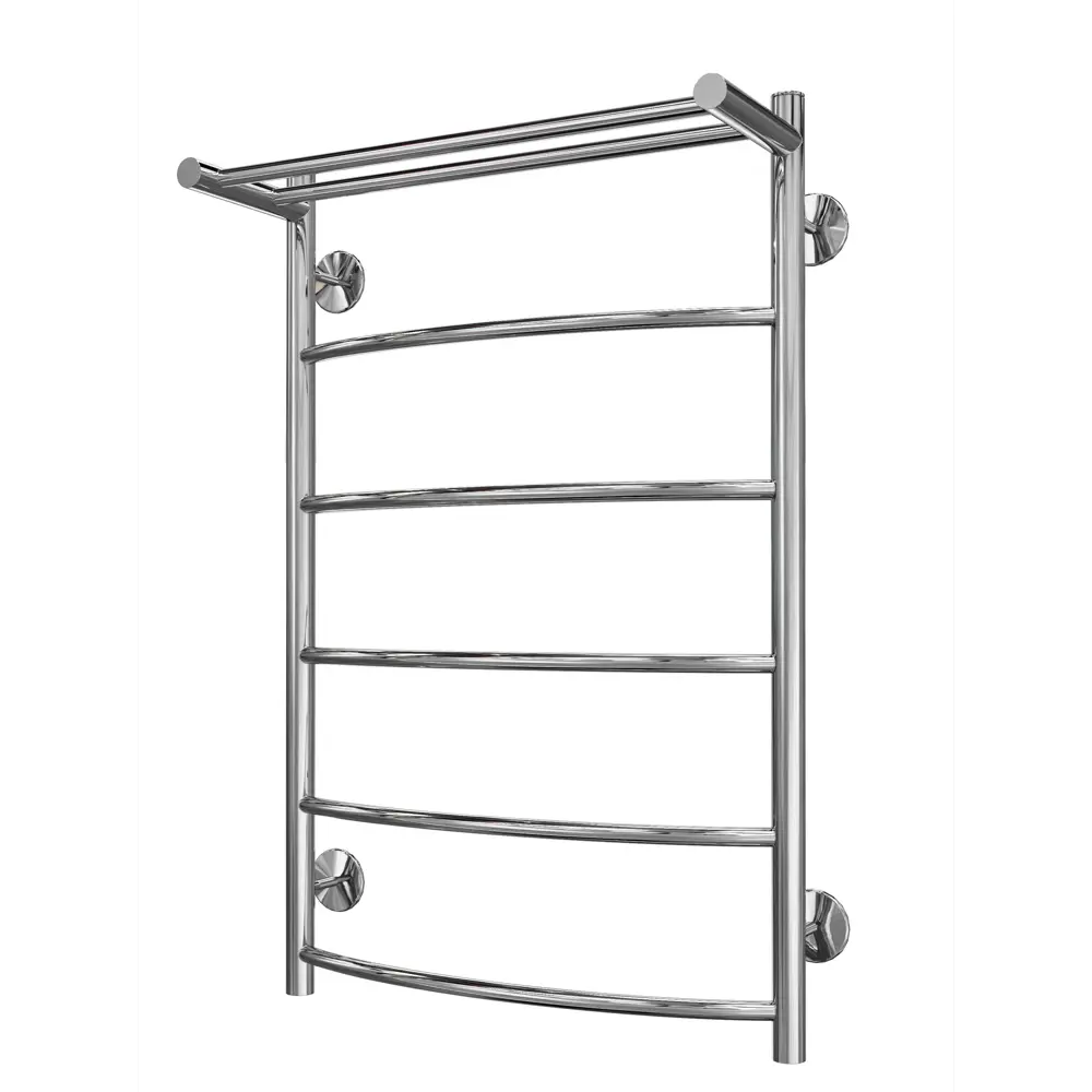 Полотенцесушитель водяной с полкой Вармо Сатурн П6 60x50 см 3/4" нержавеющая сталь STLM-2047898