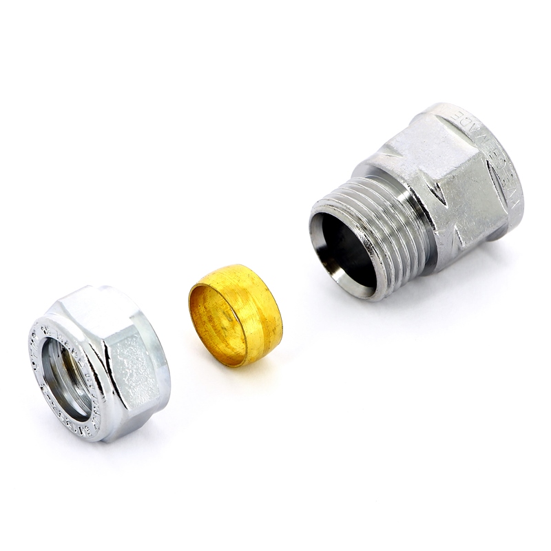 Муфта обжим-В хромированная TIEMME 12х1/2" 1130059 - Вид №4