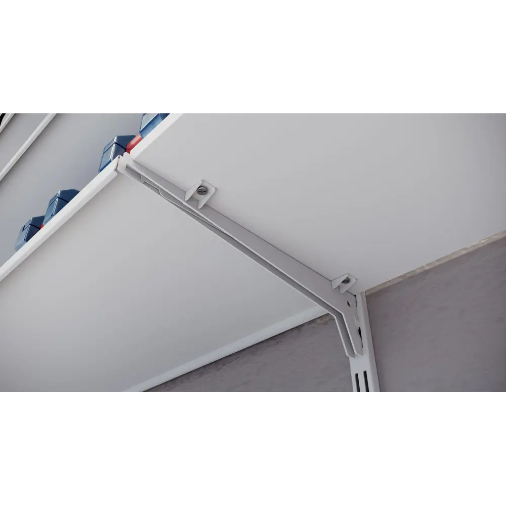 Держатели для полок Spaceo белые стальные 12 штук 89352336 STLM-1085883 - Вид №5