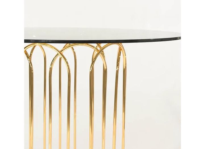 Круглый стол из латуни и стекла Galbiati Exclusive Interiors ARCH-00007794