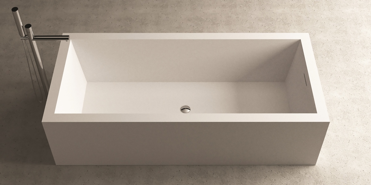 Moma Design Ванна из Corian 1850х850х500 Fountain белая FO301850 - Вид №1