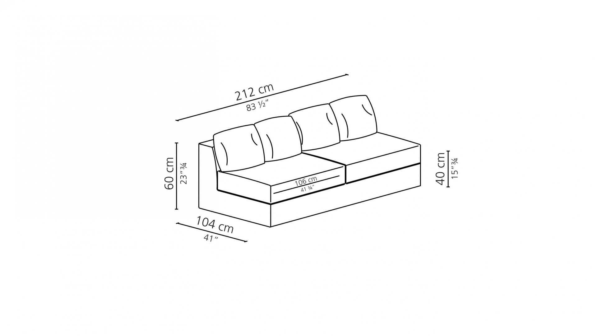 Съемный диван из ткани Casamilano Pillopipe Evo ARCH-00095899 - Вид №10