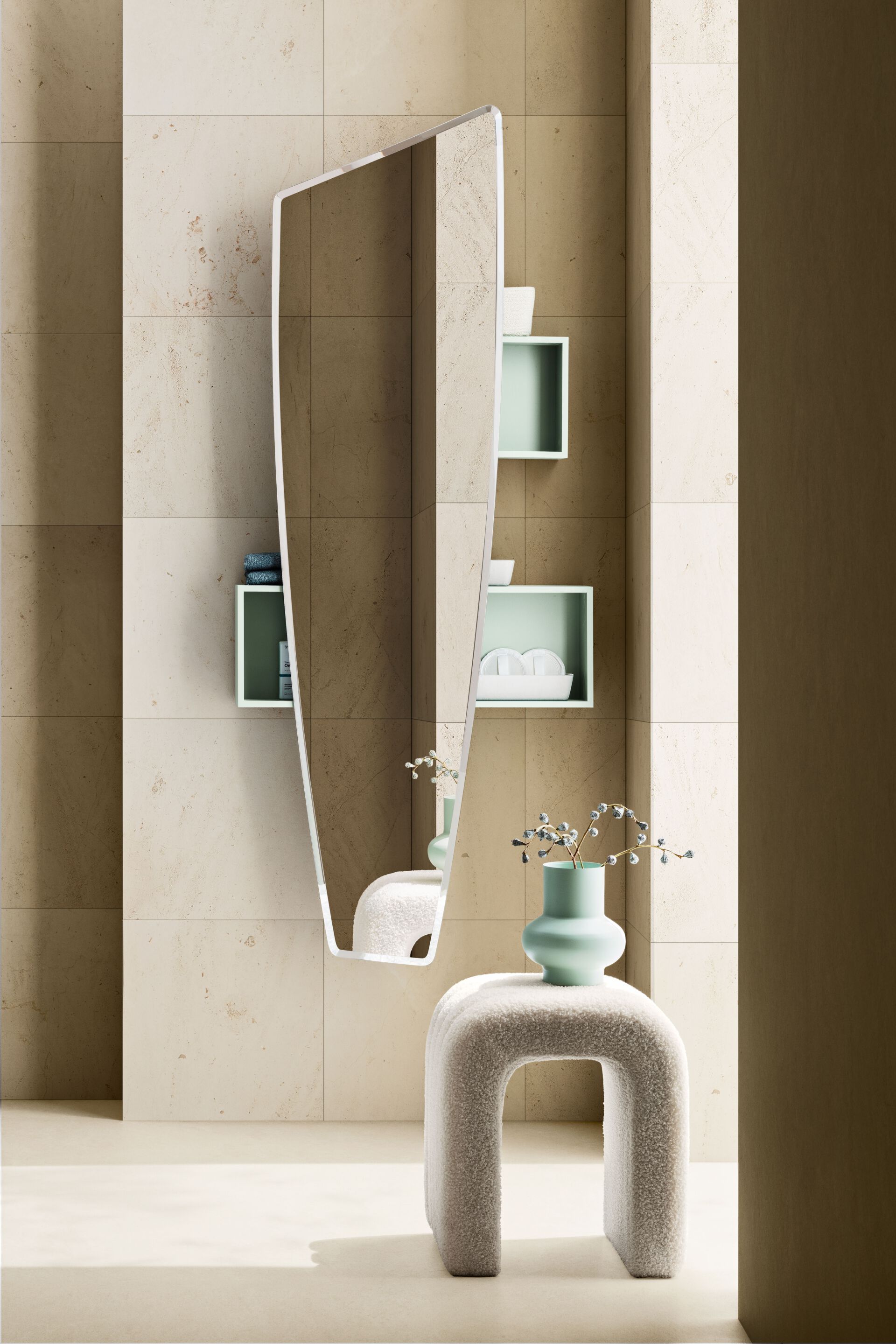 Матовый лакированный деревянный подвесной умывальник ARBLU Dress System ARCH-00100620 - Вид №3