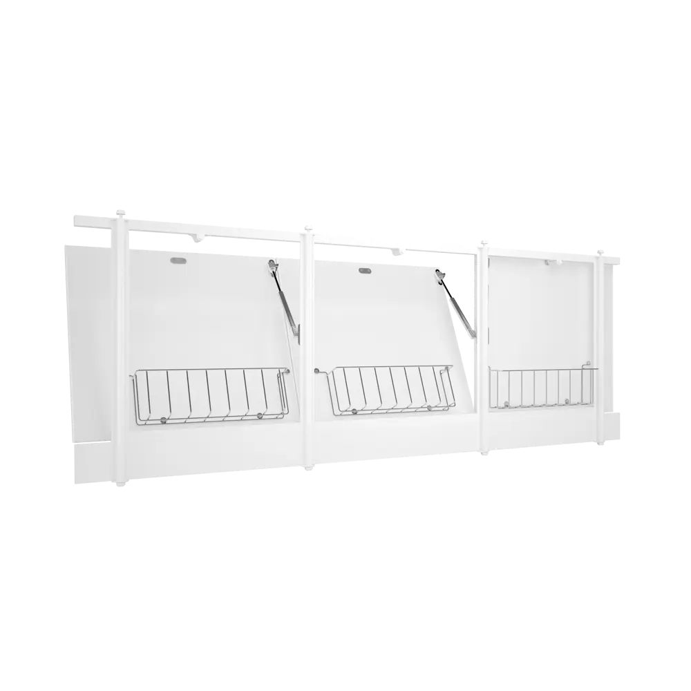 Экран под ванну с откидными Лайт 169 см цвет белый Santreyd Откидные дверцы STLM-2141223 - Вид №5