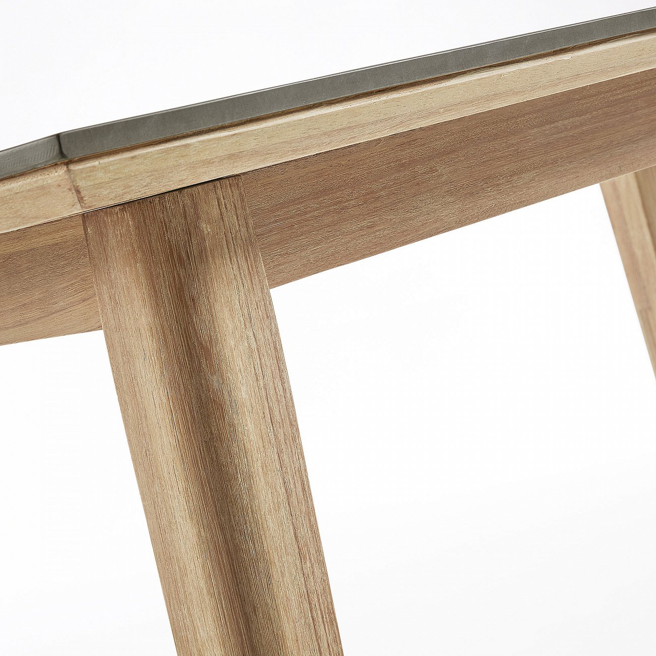 Обеденный стол с полицементной столешницей серый Khloe от La Forma LA FORMA KHLOE 00-3864727 Серый  - Вид №3