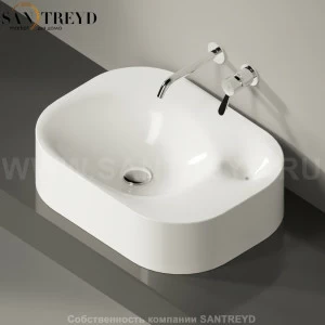 ACER0763P0ZZ Накладная раковина на столешницу  овальная Agape