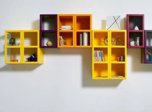 IFT Лакированный подвесной модульный книжный шкаф Book