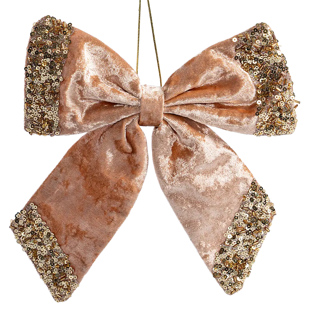 89368966 Украшение декоративное Бант 22x20 см золотистый STLM-1422130 Santreyd 