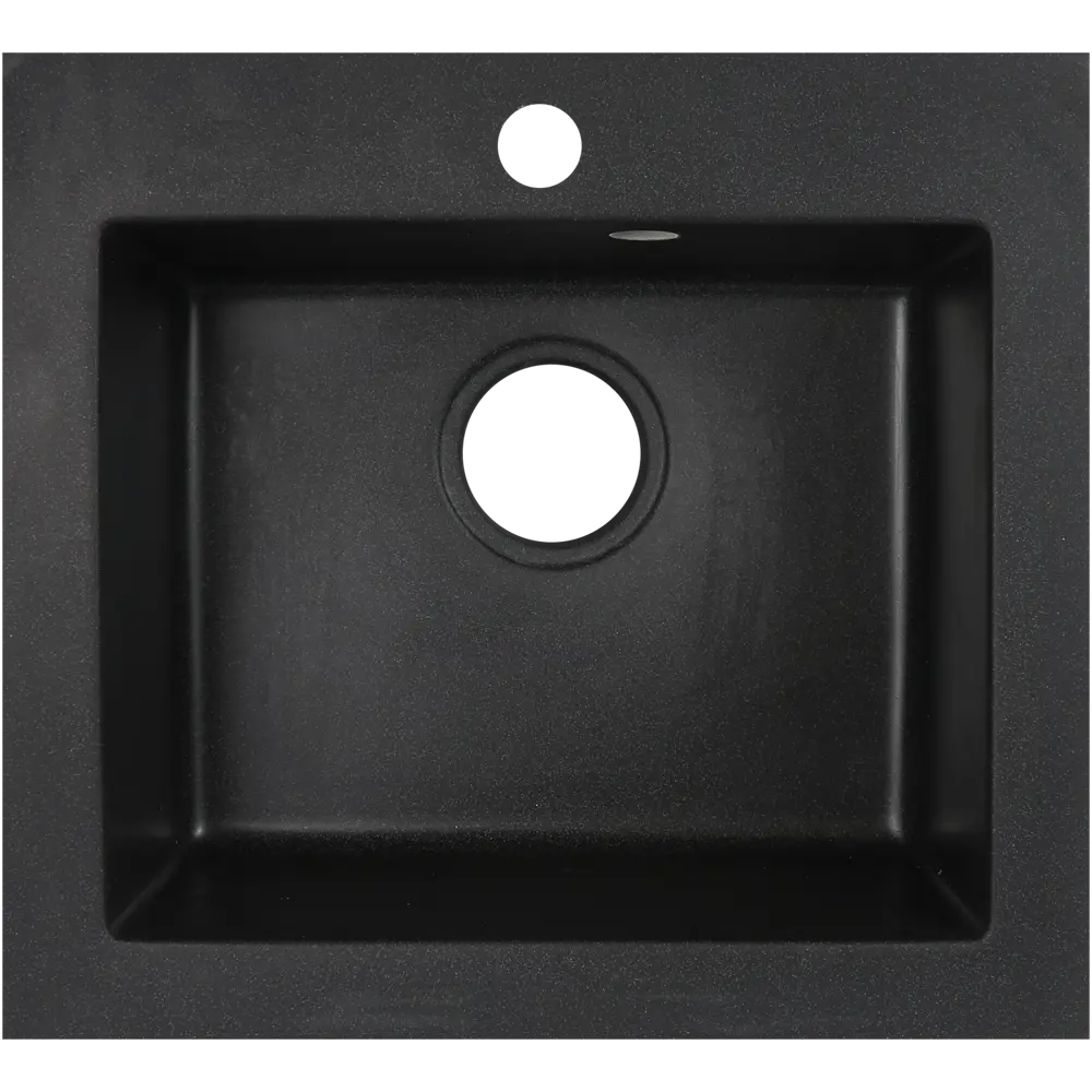 Мойка Delinia 48х44 см цвет антрацит, кварц STLM-2124586
