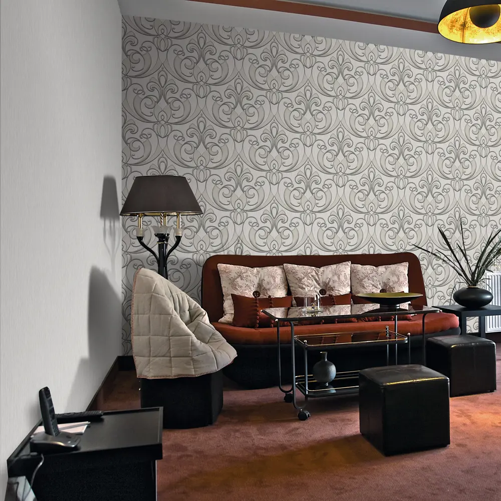 Обои флизелиновые Erismann Elegance серые 1.06 м 3633-6 STLM-2161343 - Вид №2