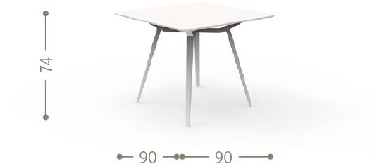 Talenti Квадратный садовый стол Milo sun-id-1371302 - Вид №2