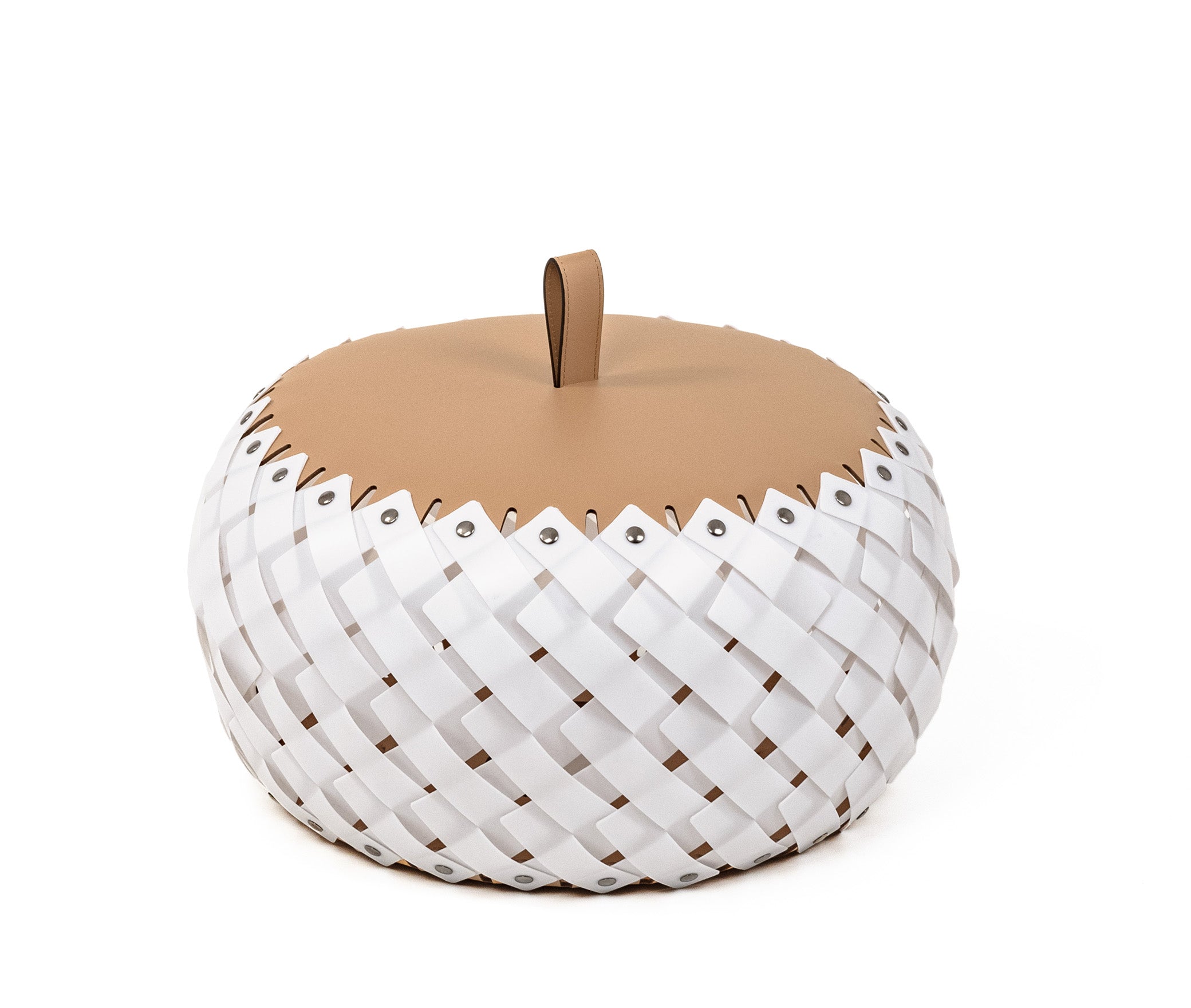 Напольный фонарь Almeria - Ø 45XH36 см / регенерированная кожа_coffee Pinetti 00.2074.082.015 - Вид №3