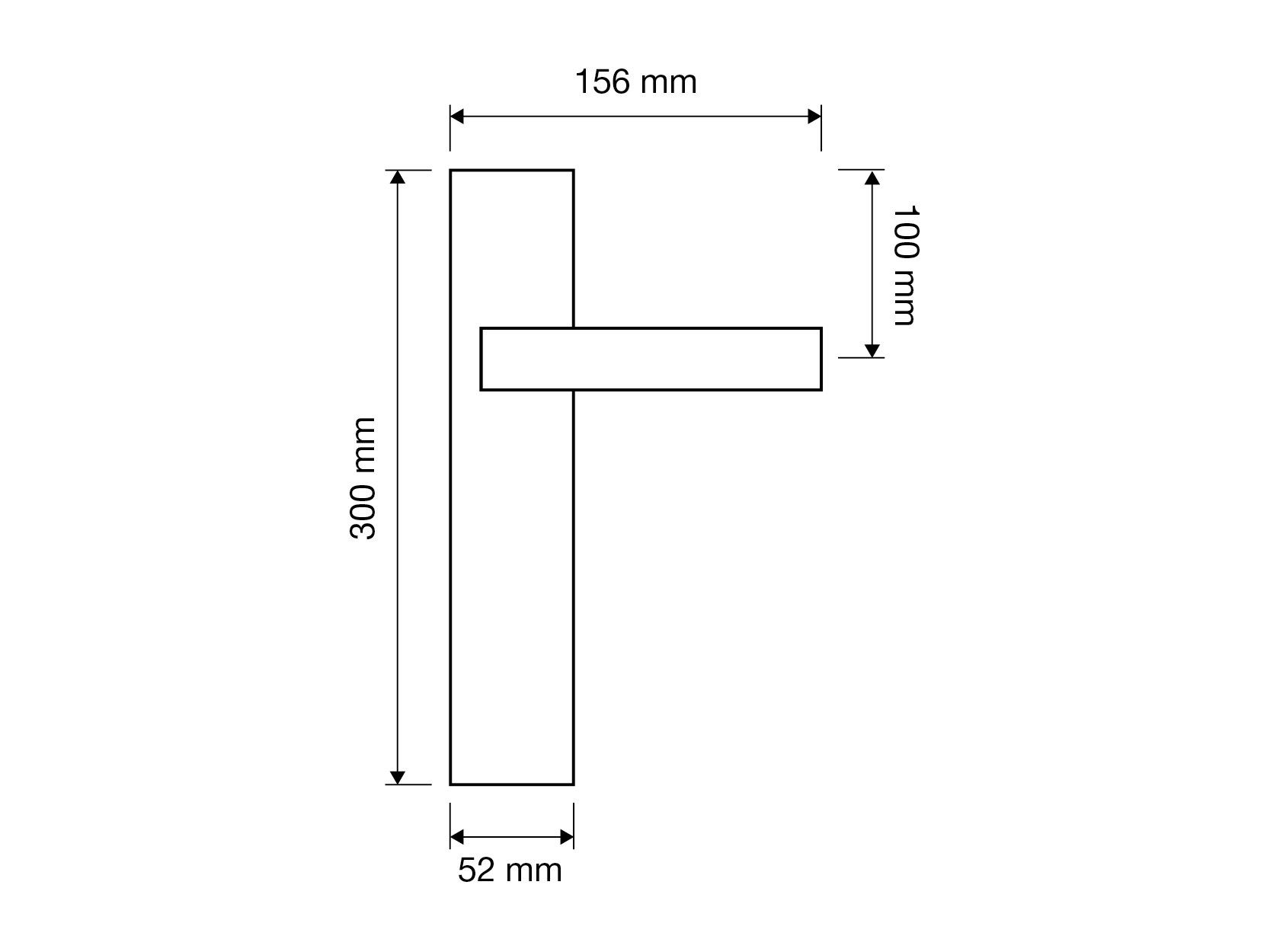 Латунная ручка на пластине LINEA CALI' Komfort ARCH-00042417 - Вид №5