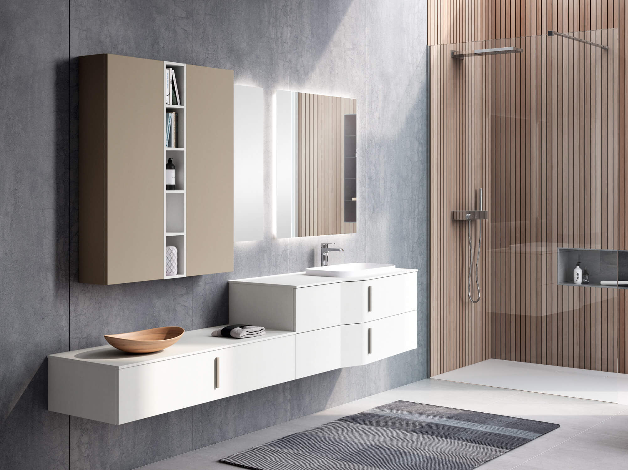 Подвесной умывальник с ящиками Gruppo Geromin Str8 ARCH-00145453