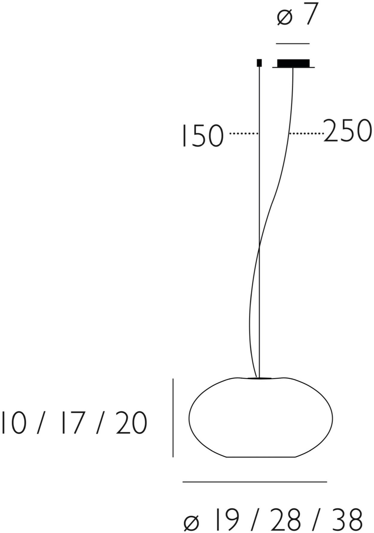 millelumen Подвесной светильник из дутого стекла Aih sun-id-1360864 - Вид №2