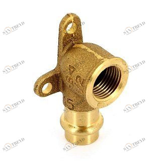 Водорозетка пресс-В 15х1/2' медная IBP P4471G01504000