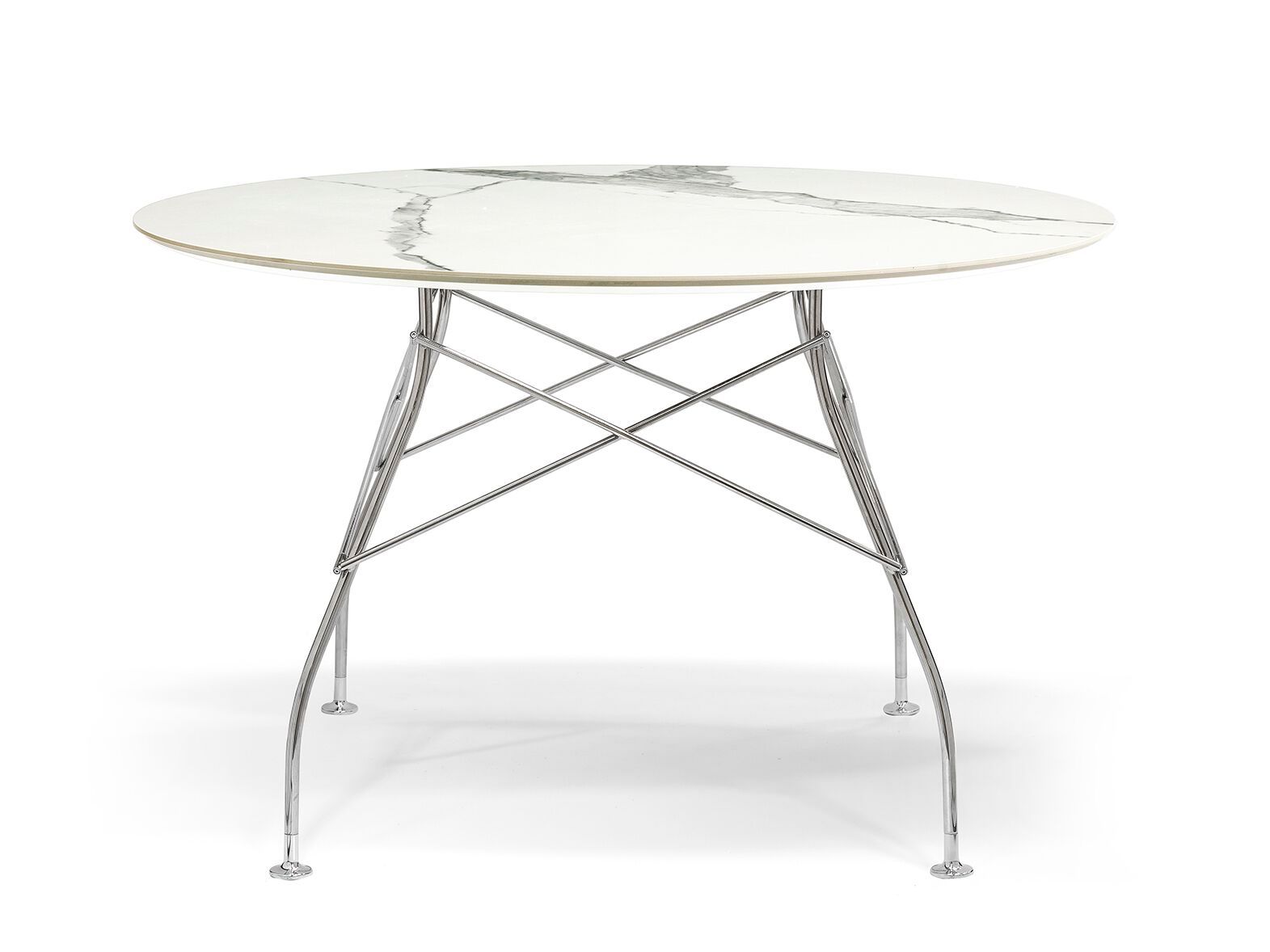 Круглый обеденный стол из керамогранита Kartell GLOSSY ARCH-00051866 - Вид №53