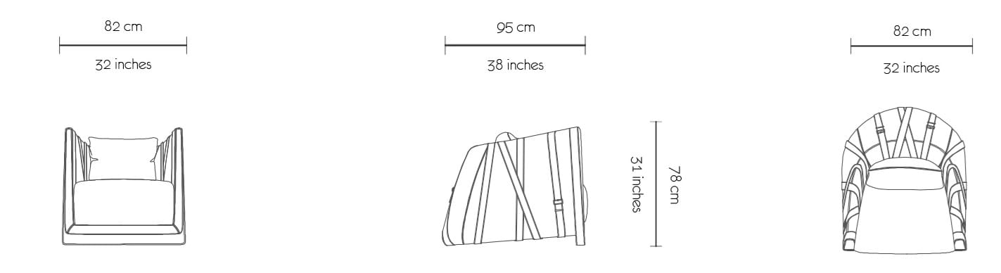 Кожаное кресло с подлокотниками MORADA Bond ARCH-00084518 - Вид №6