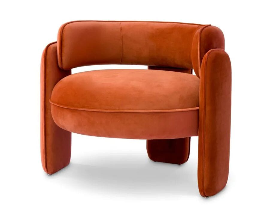 Бархатное кресло с подлокотниками Eichholtz CHAPLIN ARCH-00013308