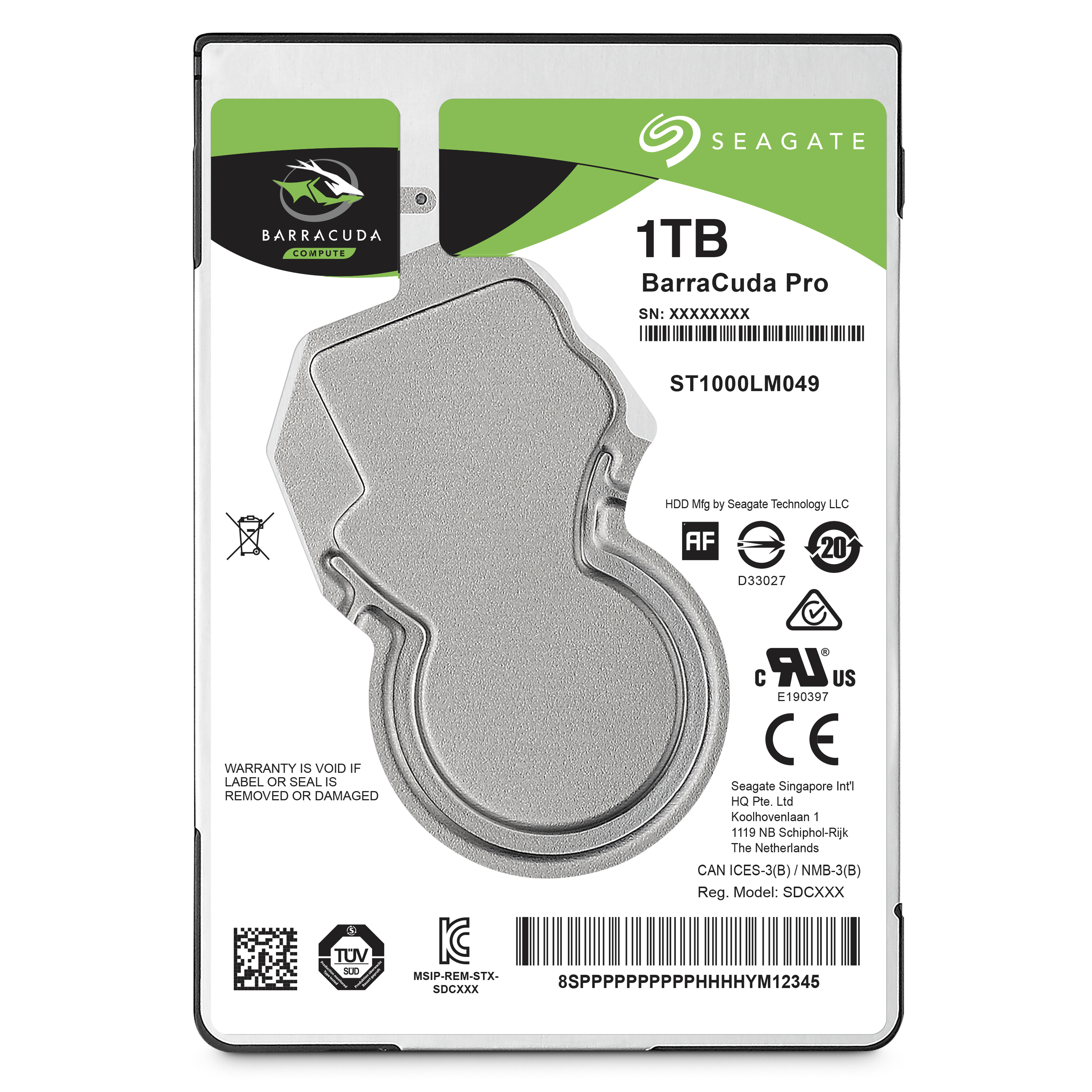 ST1000LM049 Hdd sata 1tb 2.5" barracuda pro 7200rpm 128mb Seagate Santreyd  - Вид №3